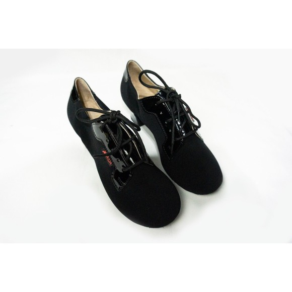 NEW Aida Men's Standard  Smooth Shoes ballroom dancing size 26.5 black laced - Picture 10 of 13